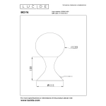 MOYA Lampa stołowa Ø 12 cm 1xG9 czarny 25516/01/30 Lucide - zdjęcie dodatkowe 3